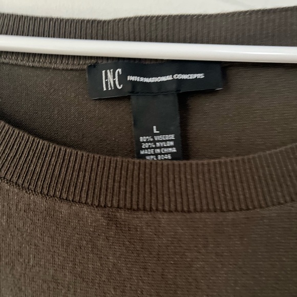 I-N-C lace up pullover sweater. - Picture 3 of 6